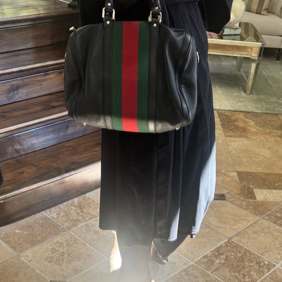 Authentic GUCCI leather Boston Bag- $450 - Picture 9 of 11